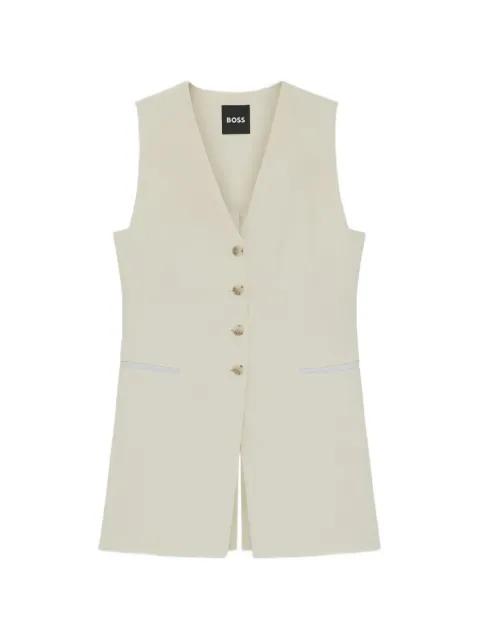 button-fastening sleeveless waistcoat by HUGO BOSS