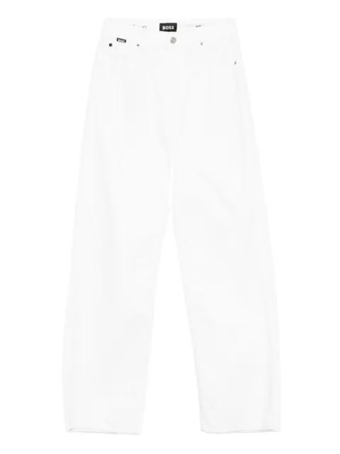 button-fly straight-leg jeans by HUGO BOSS