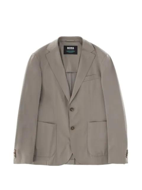 button leather jacket by HUGO BOSS