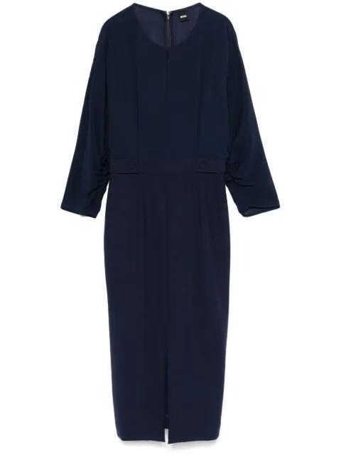button-tab midi dress by HUGO BOSS