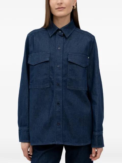 button-up chest-pocket denim jacket by HUGO BOSS