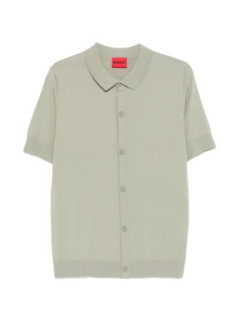 buttoned knitted shirt by HUGO BOSS