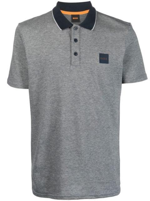 chest logo-patch polo shirt by HUGO BOSS