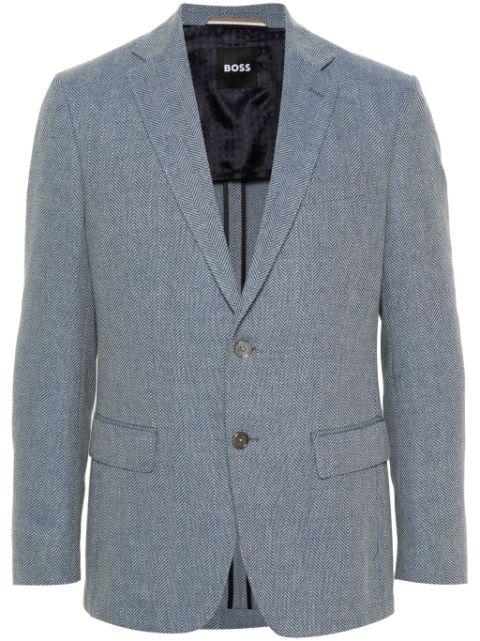 chevron-pattern blazer by HUGO BOSS