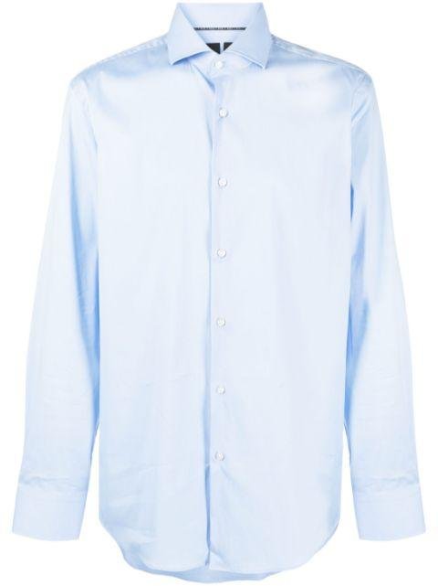 classic-collar long-sleeve shirt by HUGO BOSS