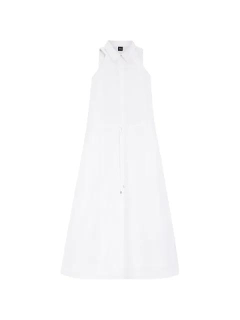 collared drawstring midi dress by HUGO BOSS