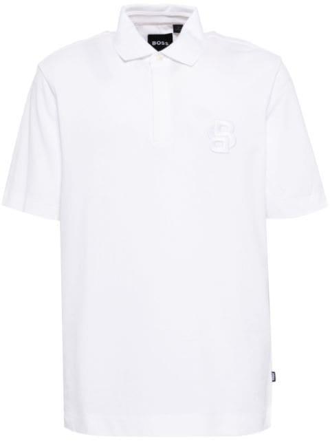 concealed placket polo shirt by HUGO BOSS