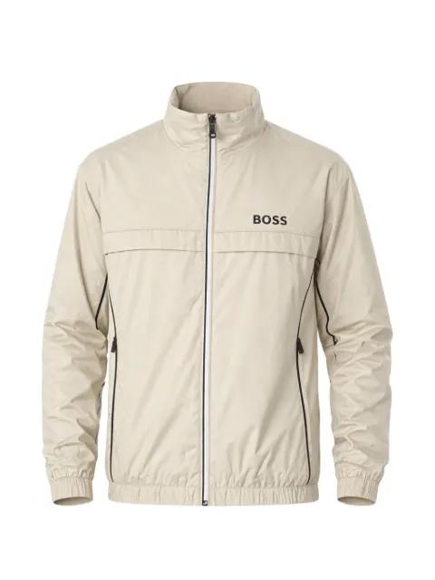 contrast-piping jacket with water-repellent finish by HUGO BOSS