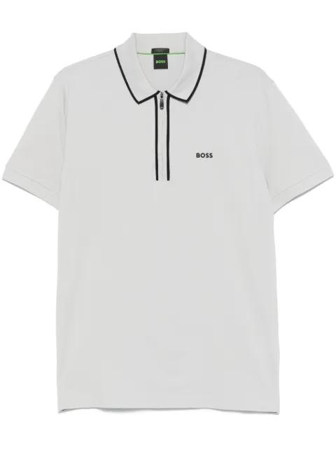 contrast-stripes polo shirt by HUGO BOSS