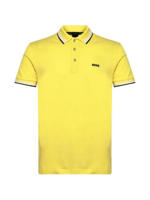 contrast-trim polo shirt by HUGO BOSS