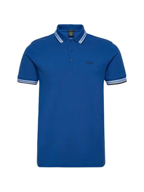 contrast-trim polo shirt by HUGO BOSS