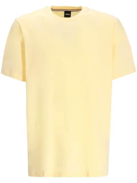 cotton-jersey T-shirt with logo detail by HUGO BOSS
