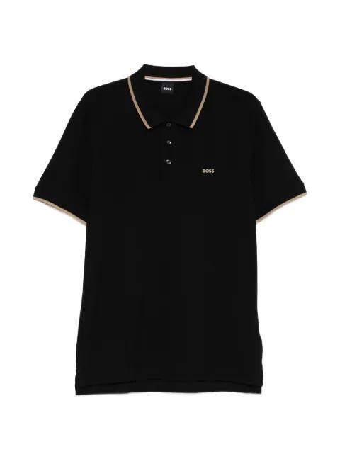 cotton-piqué polo shirt with contrast tipping by HUGO BOSS