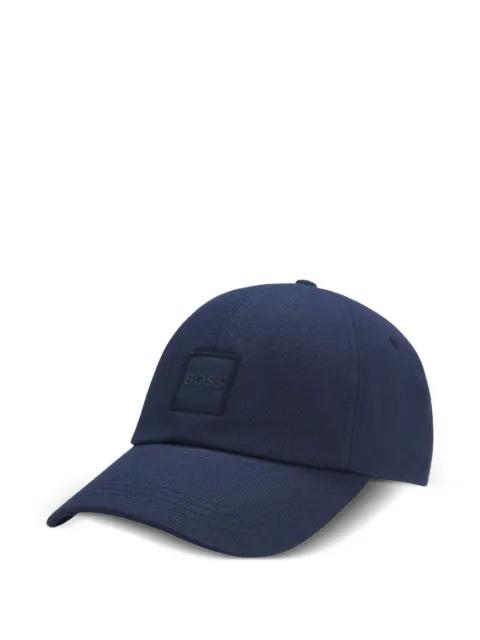 cotton-twill cap with logo patch by HUGO BOSS