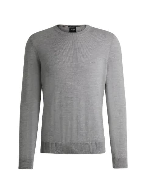 crew-neck long-sleeve sweater by HUGO BOSS