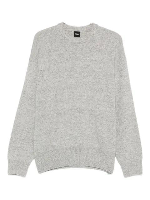 crew-neck long-sleeve sweater by HUGO BOSS