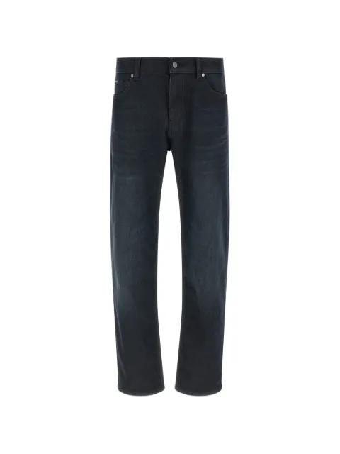 delaware blue slim-fit jeans in knitted denim by HUGO BOSS