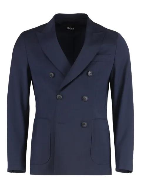 double-breasted buttoned blazer by HUGO BOSS