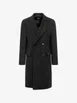 double-breasted peak-lapels coat by HUGO BOSS double-breasted peak-lapels coat by HUGO BOSS