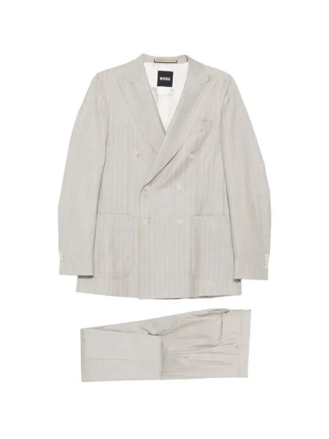 double-breasted pinstripe suit by HUGO BOSS