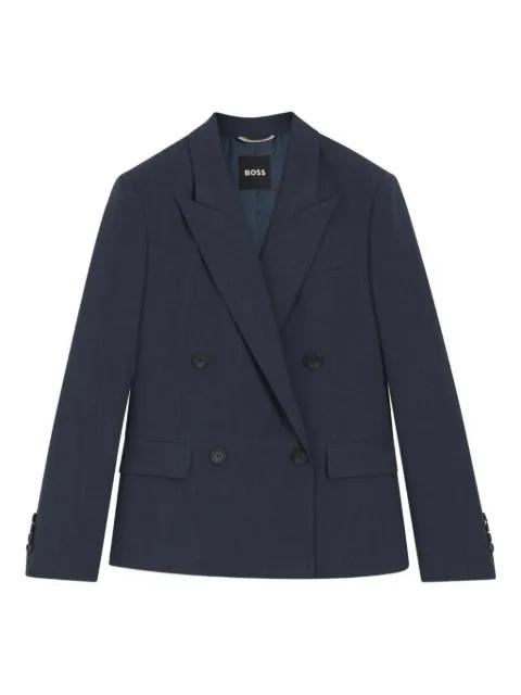 double-breasted pocket blazer by HUGO BOSS