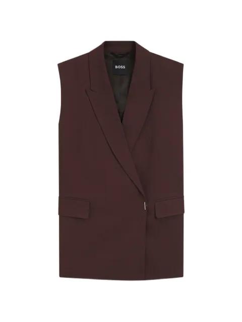 double-breasted sleeveless waistcoat by HUGO BOSS
