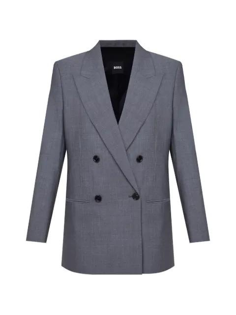 double-breasted wool jacket by HUGO BOSS