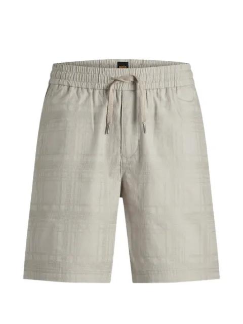 drawstring-detail checked shorts by HUGO BOSS