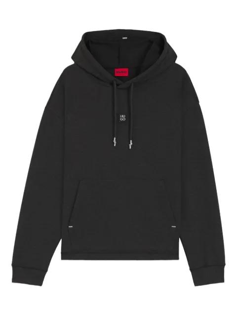 drawstring logo-detail hoodie by HUGO BOSS