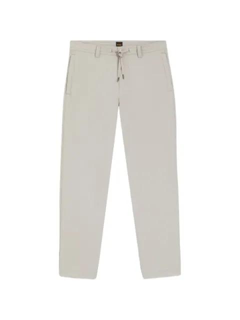 drawstring-waist chino trousers by HUGO BOSS