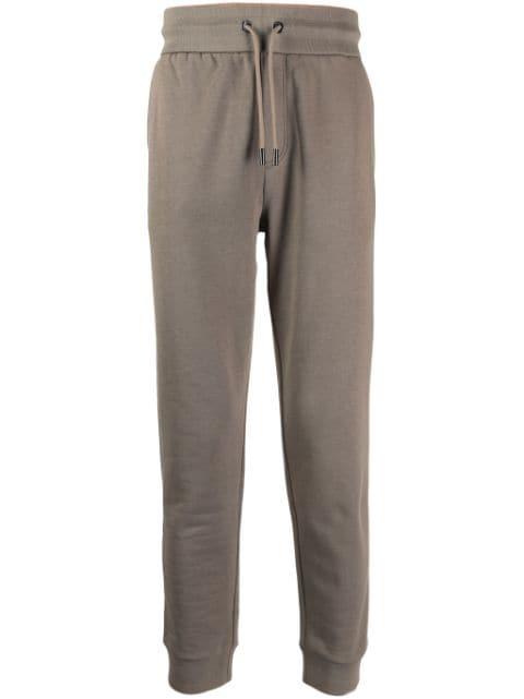 drawstring-waist cotton-blend track pants by HUGO BOSS