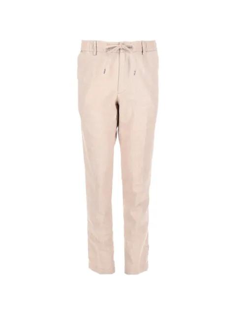 drawstring-waist tapered trousers by HUGO BOSS