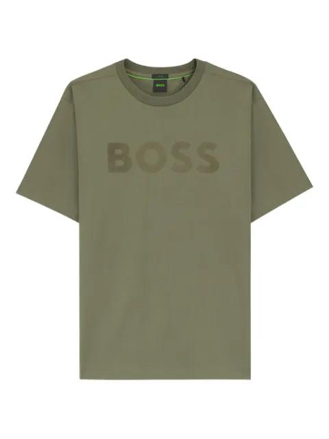 embossed crewneck T-shirt by HUGO BOSS