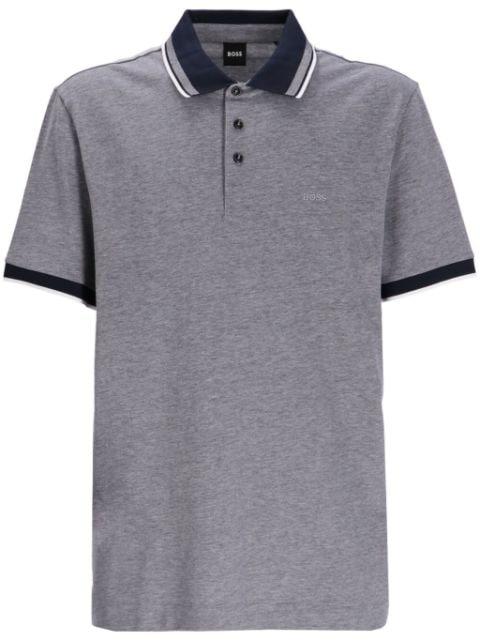 embroidered-logo cotton polo shirt by HUGO BOSS
