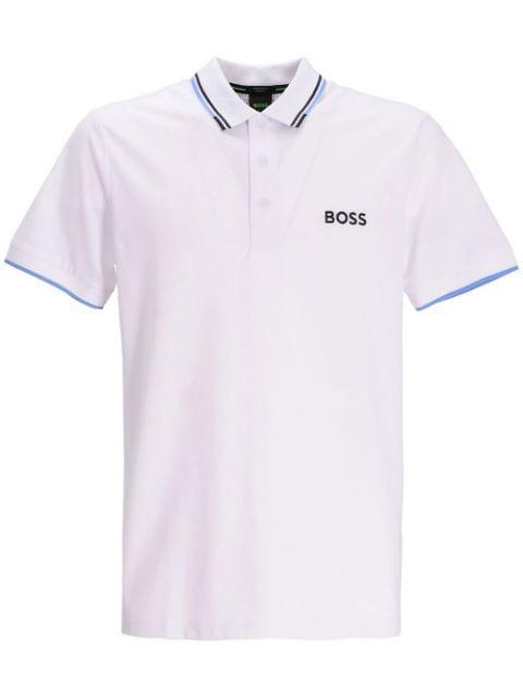 embroidered-logo polo shirt by HUGO BOSS