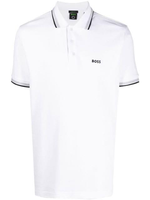 embroidered logo polo shirt by HUGO BOSS