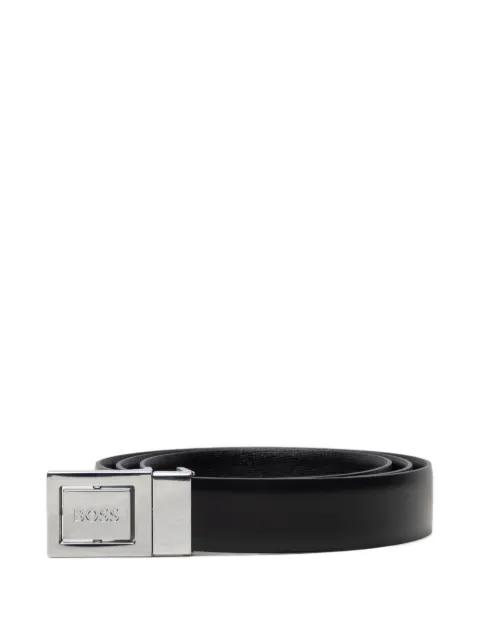engraved-logo reversible belt by HUGO BOSS