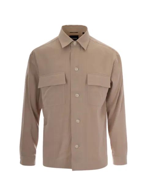 flap-pocket shirt by HUGO BOSS