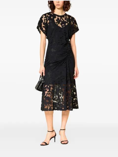 floral gathered dress by HUGO BOSS