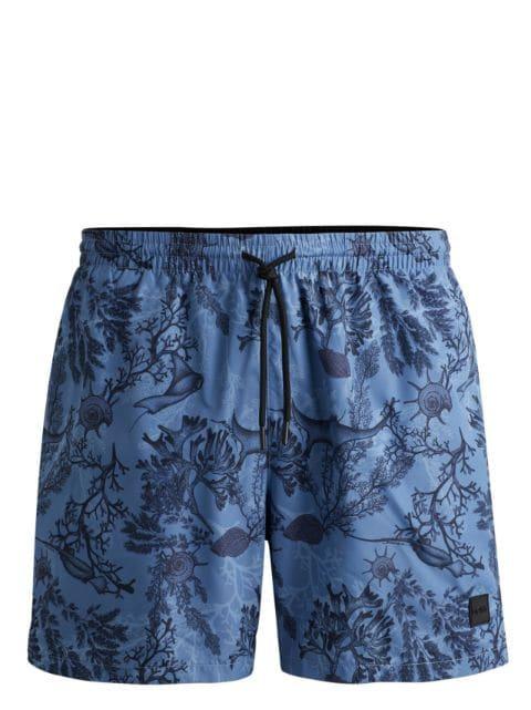 floral-print swim shorts by HUGO BOSS