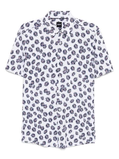 floral-printed shirt by HUGO BOSS