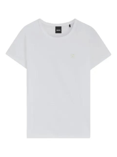 flower-embellished T-shirt by HUGO BOSS