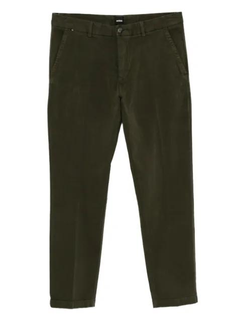 gabardine slim-fit trousers by HUGO BOSS