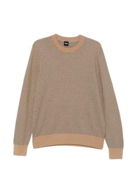 geometric-pattern sweater by HUGO BOSS