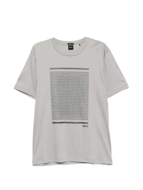geometric-print T-shirt by HUGO BOSS