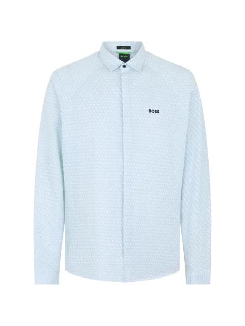 geometric-print shirt by HUGO BOSS