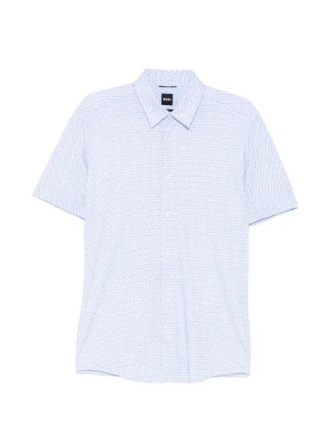 geometric-print short-sleeve shirt by HUGO BOSS