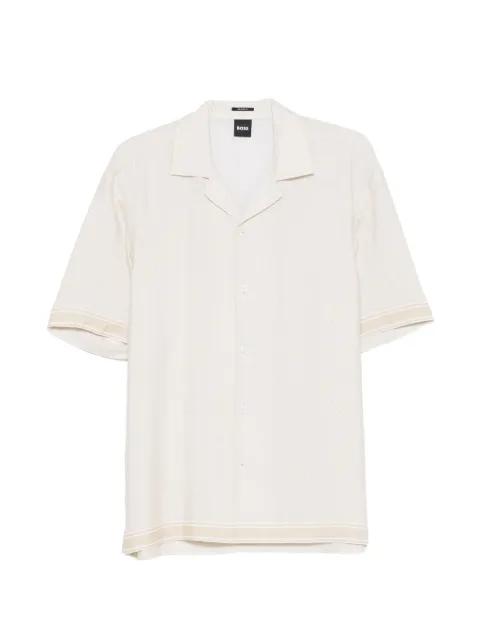 geometric-print short-sleeve shirt by HUGO BOSS