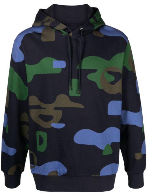 graphic-print cotton hoodie by HUGO BOSS