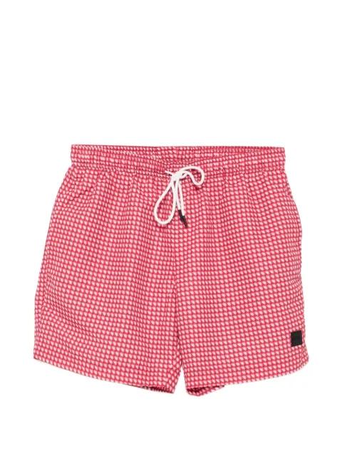 graphic-print drawstring swim shorts by HUGO BOSS